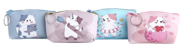 Кошелек на молнии для мелочи Sima-Land 10×7,5×1 см, «Котик», ассорти Кошелек на молнии для мелочи Sima-Land 10×7,5×1 см, «Котик», ассорти