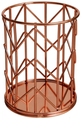 Стакан для канцелярских принадлежностей Meshu Rose Gold, 110*85 мм, розовое золото Стакан для канцелярских принадлежностей Meshu Rose Gold, 110*85 мм, розовое золото