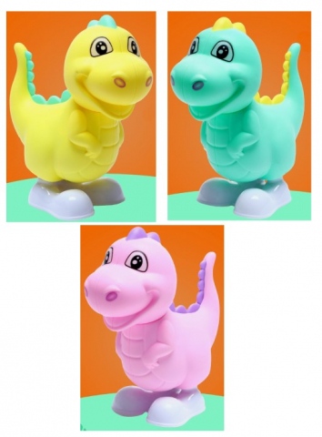 Игрушка заводная пластиковая «Динозаврик», ассорти (цена за 1 шт.)