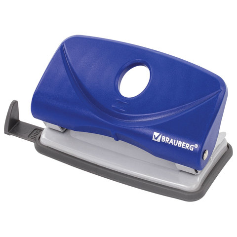 Дырокол Brauberg Original 100×60 мм, 10 л., синий