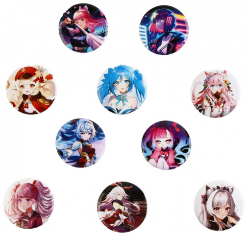 Значок металлический Sima-Land «Аниме девочки», ассорти Значок металлический Sima-Land «Аниме девочки», ассорти
