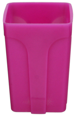 Стакан для канцелярских принадлежностей «Эсир» 100×70 мм, флуоресцентный, розовый