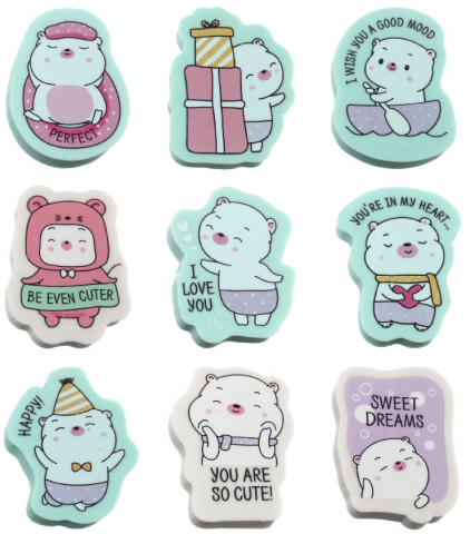Ластик Meshu, 40*30*13 мм, Cute, ассорти Ластик Meshu, 40*30*13 мм, Cute, ассорти