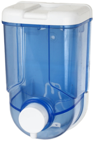 Дозатор для жидкого мыла Awion, 500 мл, прозрачно-синий