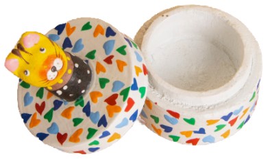 Шкатулка деревянная Sima-Land, 5*5*8 см, «Котик»