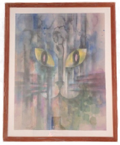Картина «Наблюдение» (Губаревич И.В.), 44*34 см, бумага, смешанная техника Картина «Наблюдение» (Губаревич И.В.), 44*34 см, бумага, смешанная техника