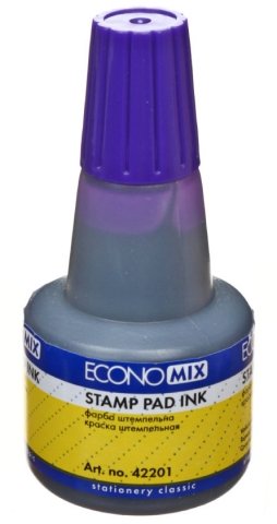 Краска штемпельная Economix, 30 мл, фиолетовая