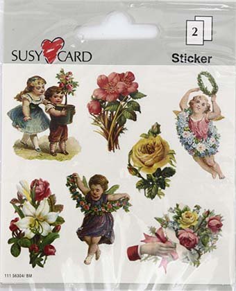 Наклейки детские Susy Card, 8*7,5 см, 2 л., «Ностальгия»