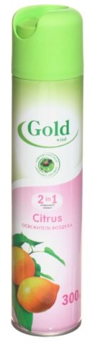 Освежитель воздуха Gold Wind 300 мл, «Цитрус»