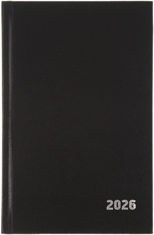 Ежедневник датированный на 2026 год BG 135×205 мм, 168 л., черный
