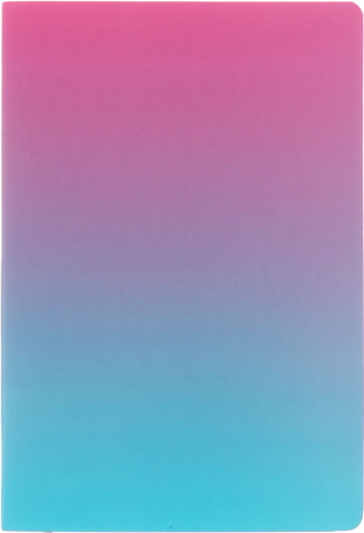 Ежедневник недатированный Berlingo Radiance, 143*210 мм, 136 л., розовый/голубой градиент