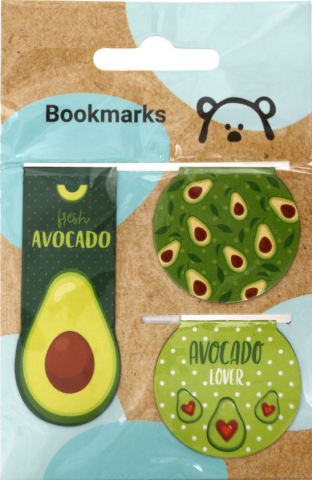 Закладки магнитные для книг Meshu, 3 шт., Avocado Закладки магнитные для книг Meshu, 3 шт., Avocado