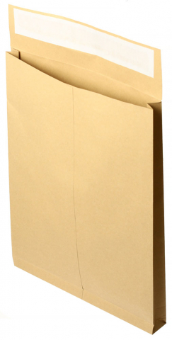 Конверт-пакет почтовый UltraPac, 300*400*40 мм, силикон, чистый, крафт, с расширенным дном Конверт-пакет почтовый UltraPac, 300*400*40 мм, силикон, чистый, крафт, с расширенным дном