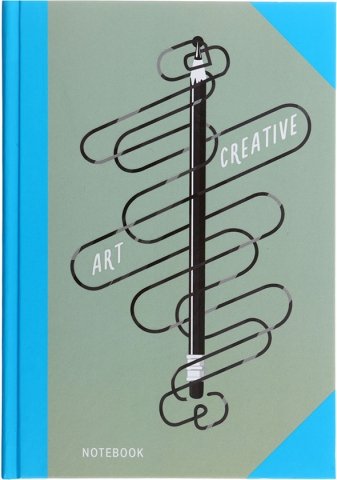 Книжка записная «Канц-Эксмо», 145*210 мм, 160 л., клетка, «Графика. Творческий порыв»