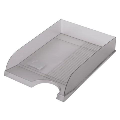 Лоток горизонтальный Brauberg Standard 350×253×65 мм, тонированный серый