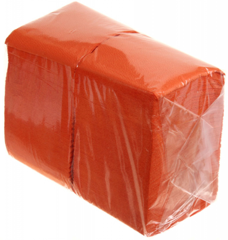 Салфетки сервировочные 24×24 см, 400 шт., оранжевые