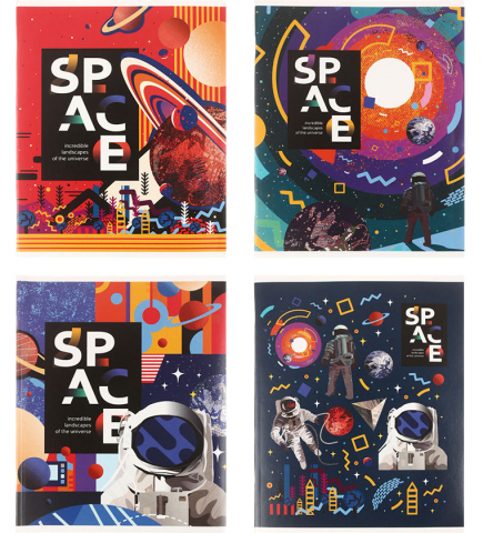 Тетрадь общая А5, 48 л. на скобе ArtSpace «Рисунки. Space», 165*202 мм, клетка, ассорти (цена за 1 шт.) Тетрадь общая А5, 48 л. на скобе ArtSpace «Рисунки. Space», 165*202 мм, клетка, ассорти (цена за 1 шт.)