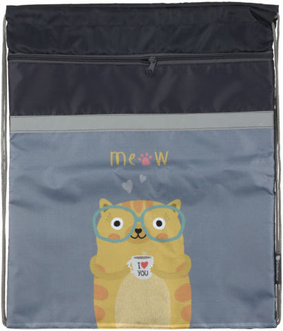 Мешок для обуви Schoolformat, 400*480 мм, Clever Cat Мешок для обуви Schoolformat, 400*480 мм, Clever Cat