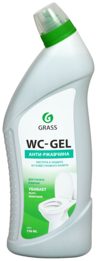 Средство для мытья туалетных и ванных комнат Grass WC-Gel, 750 мл