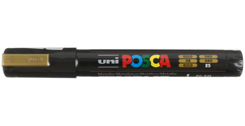 Маркер на водной основе Uni Posca золотистый