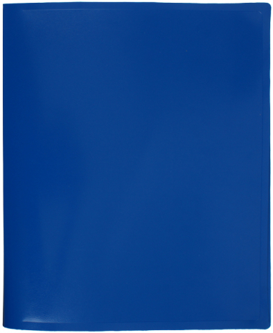 Папка пластиковая на 2-х кольцах Silwerhof Eco, толщина пластика 0,5 мм, синяя