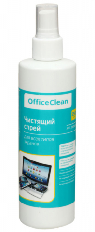 Спрей чистящий для экранов всех типов OfficeClean, 250 мл
