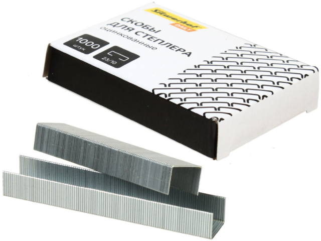 Скобы для степлеров Silwerhof №23/10, 1000 шт.